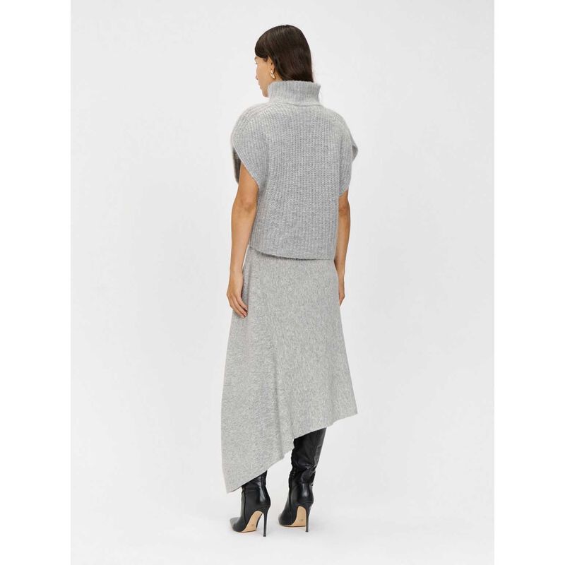 Veronika Maine Light Grey Chunky Mohair Blend Tunic image number 1